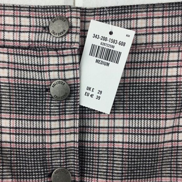 NWT - Hollister Plaid "Ultra High Rise" Skirt w/Button Front - Medium - Picture 7 of 11